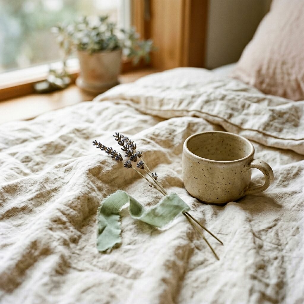 Linen and ceramic textures